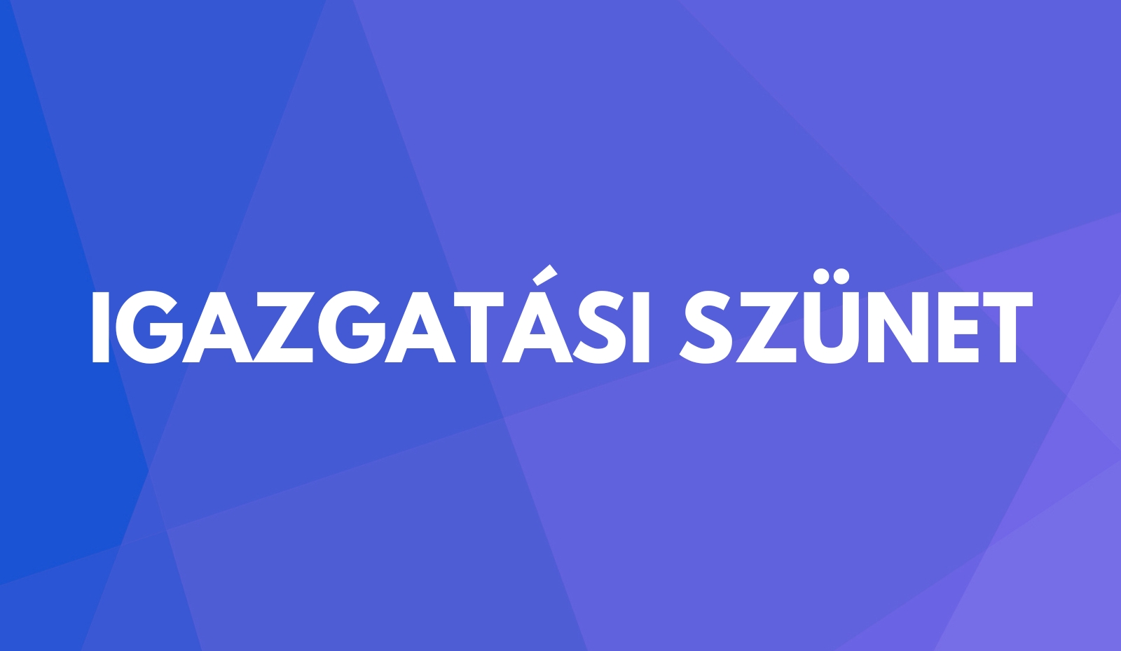 Igazgatási szünet
